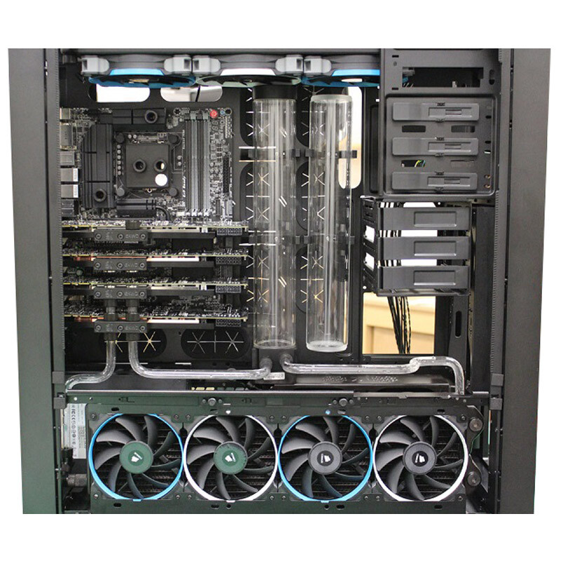 子希兄弟 双路Xeon 四GPU卡 水冷深度学习 高性能科学计算 静音水冷整机 设计整机 NVIDIA GP100*4